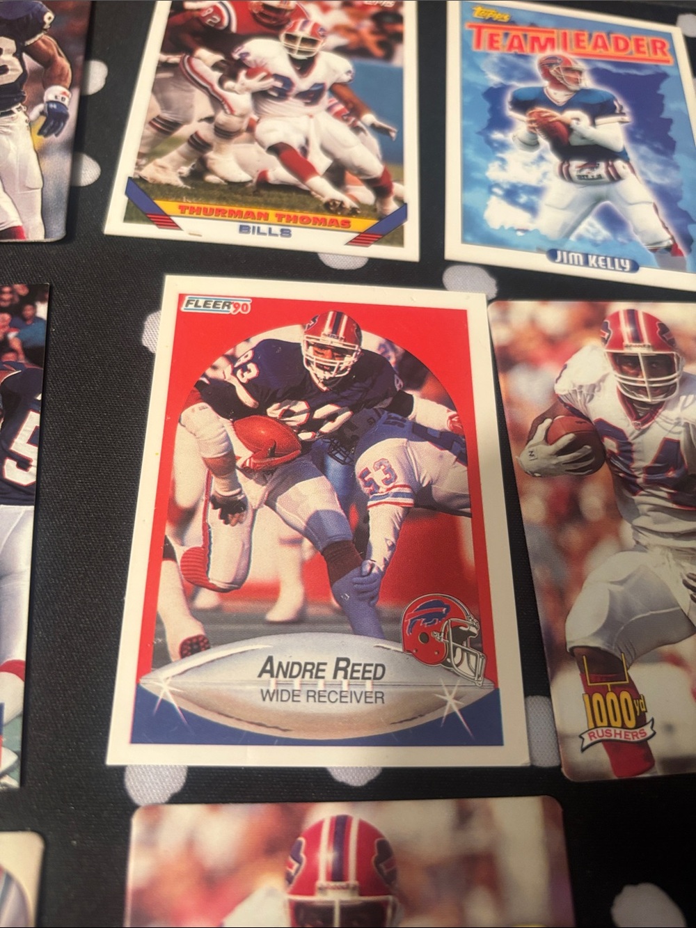 Buffalo Bills NFL Football Card Lot - Red White Blue Accents - Picture 6 of 10
